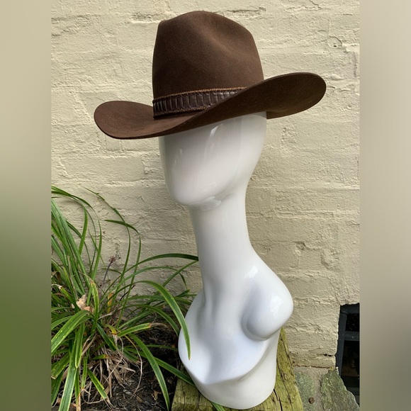 Stetson Stampede Cowperson Hat 7 1/8 in Chocolate - Picture 6 of 14